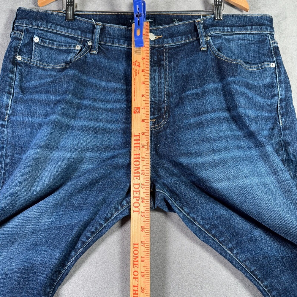 Lucky Brand Jeans Mens 40x32 Blue 410 Athletic Slim‎ Straight Medium Wash Denim - Picture 8 of 16